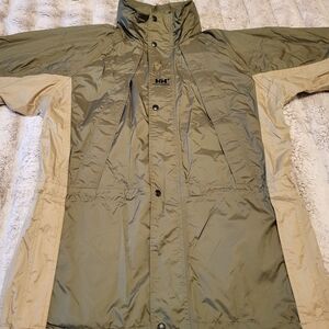 Helly Hansen Men's Olive Green And Tan Shell Jacket
